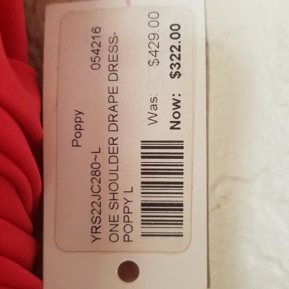 Halston Heritage-One Shoulder drape dress - Picture 2 of 5